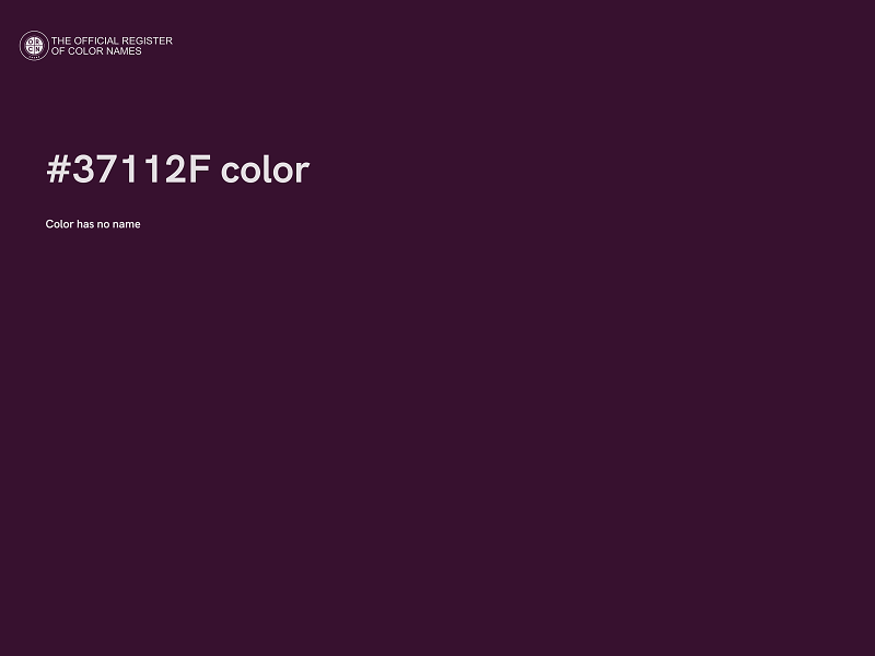 #37112F color image