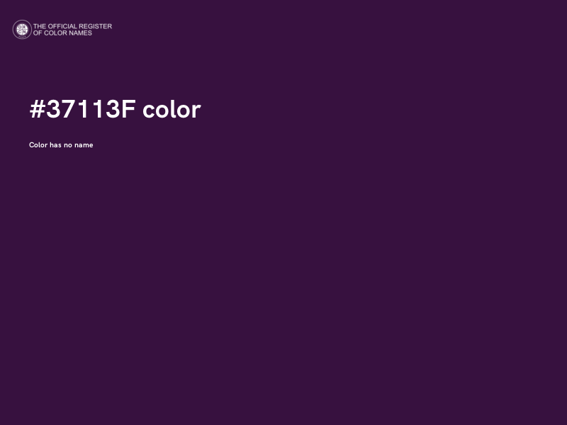 #37113F color image
