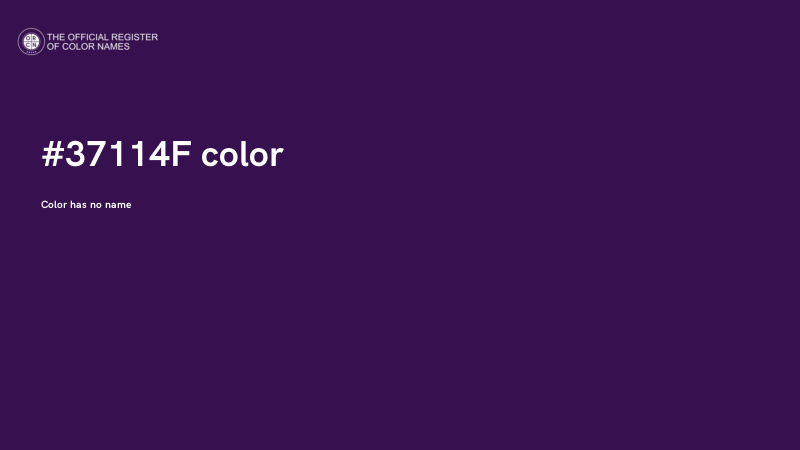 #37114F color image