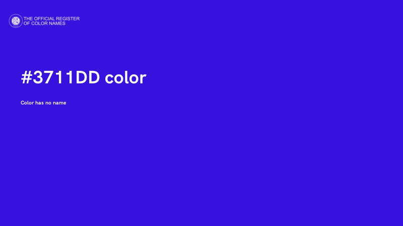 #3711DD color image