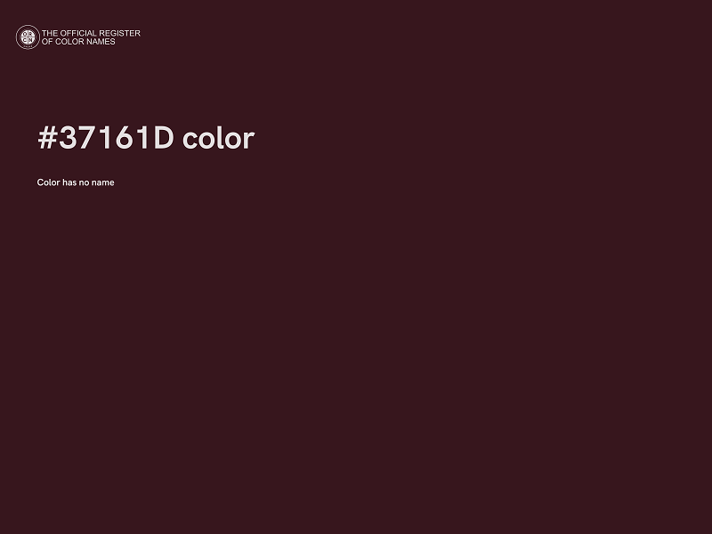 #37161D color image