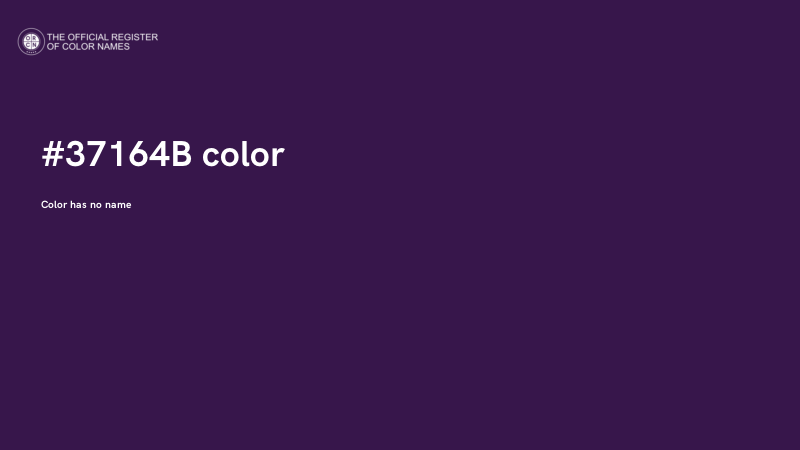 #37164B color image