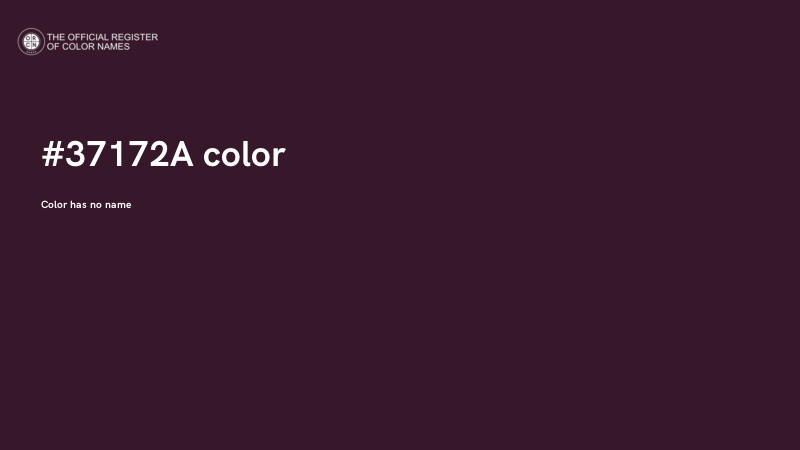 #37172A color image