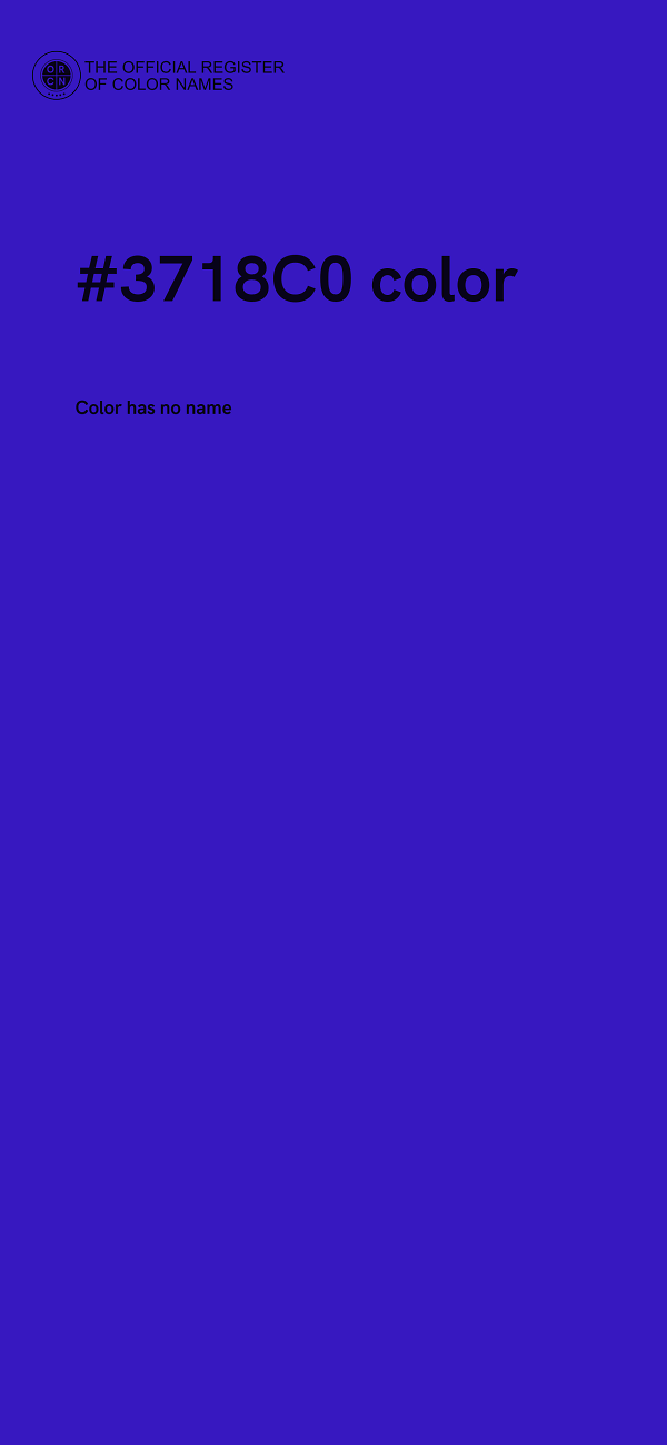 #3718C0 color image