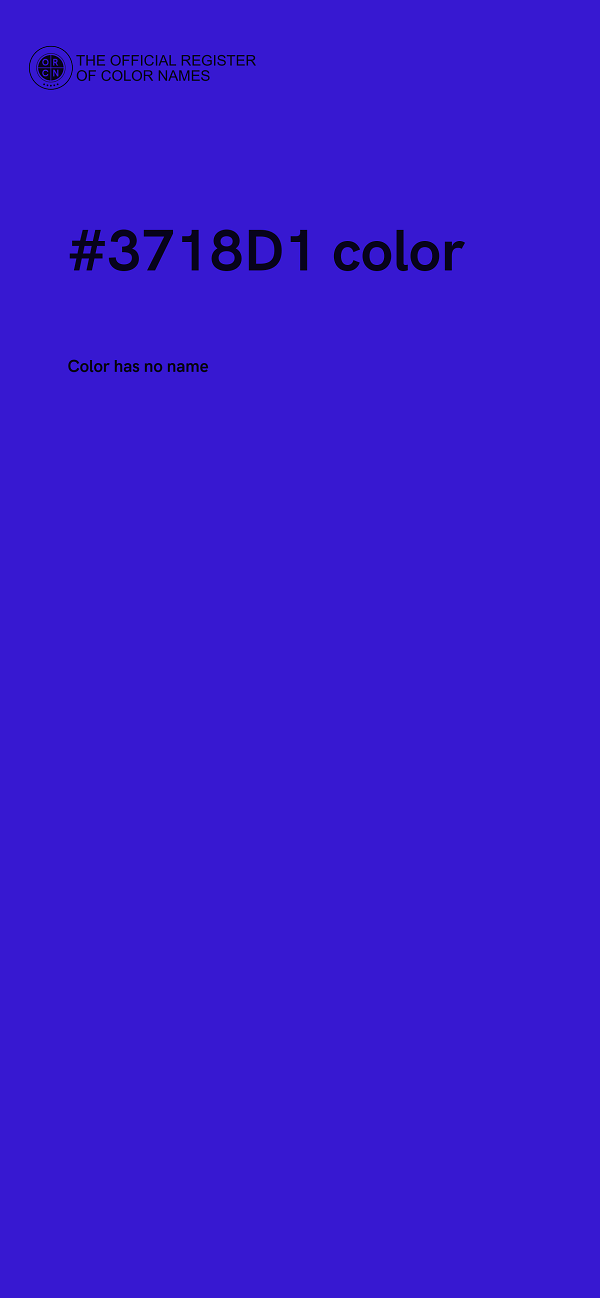 #3718D1 color image