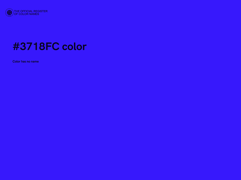 #3718FC color image