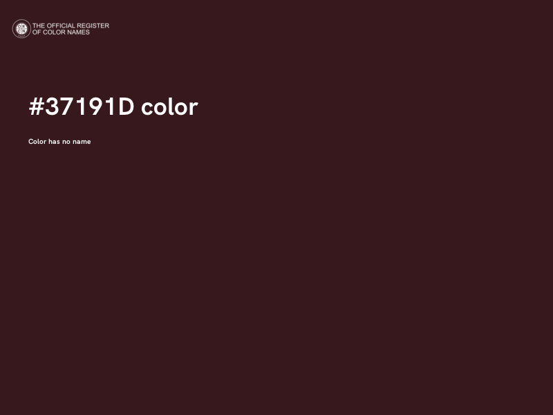 #37191D color image