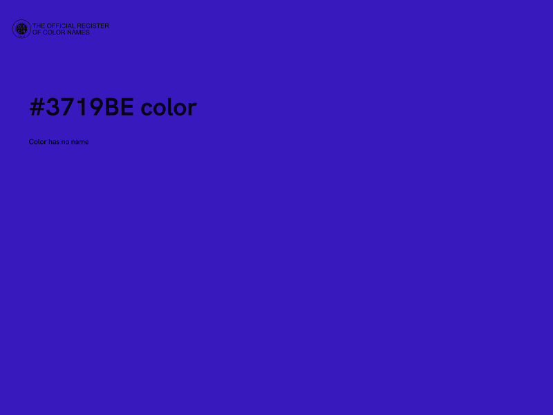 #3719BE color image