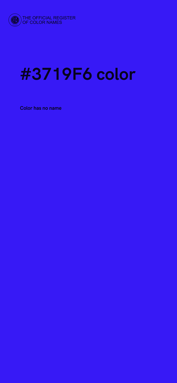 #3719F6 color image