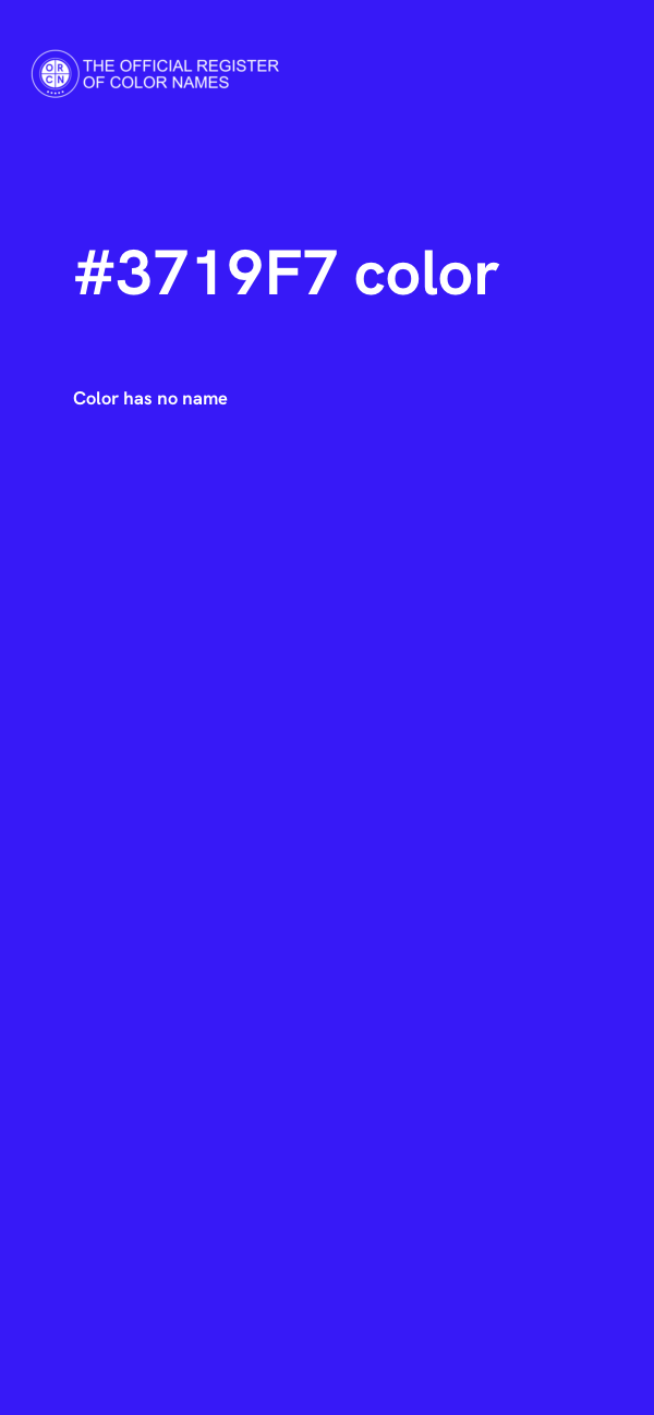 #3719F7 color image