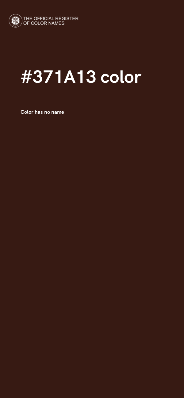 #371A13 color image