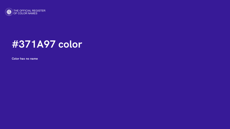 #371A97 color image