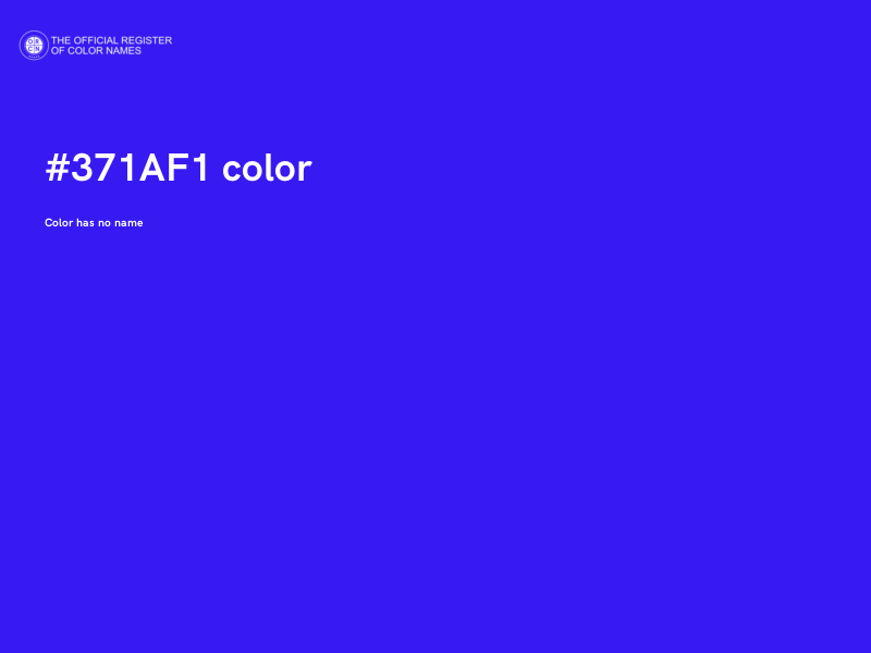 #371AF1 color image