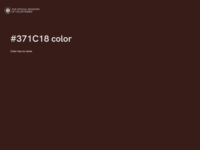 #371C18 color image