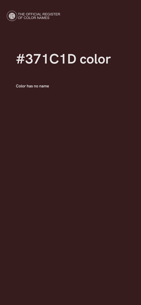 #371C1D color image