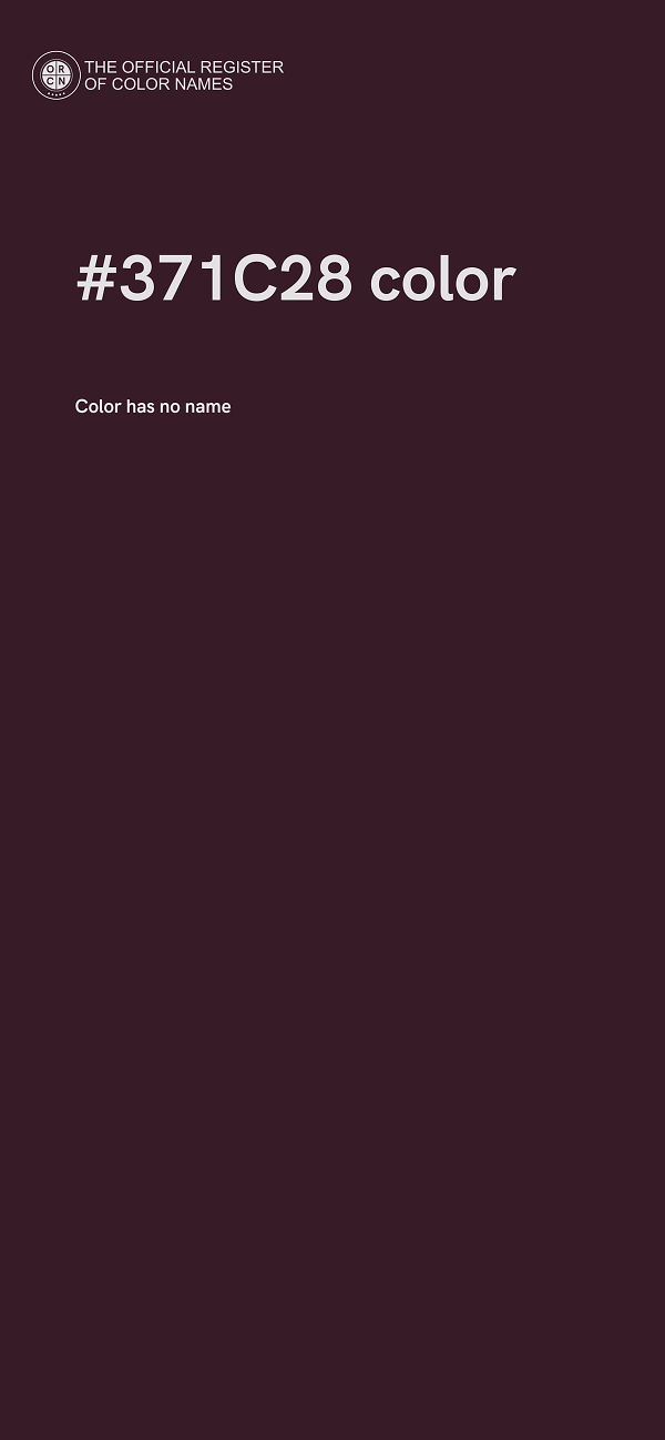 #371C28 color image