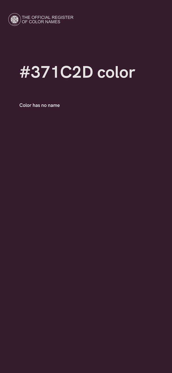 #371C2D color image