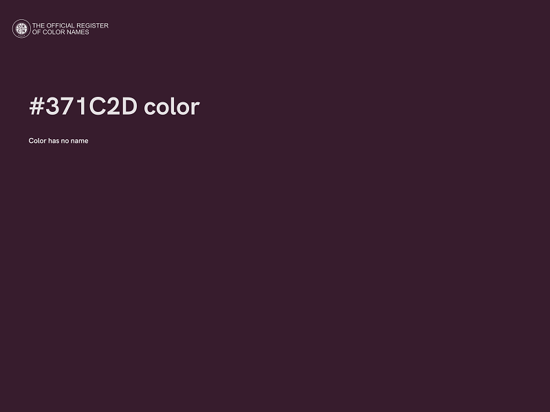 #371C2D color image