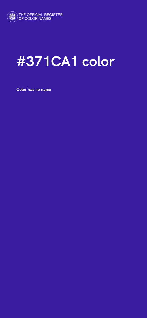#371CA1 color image