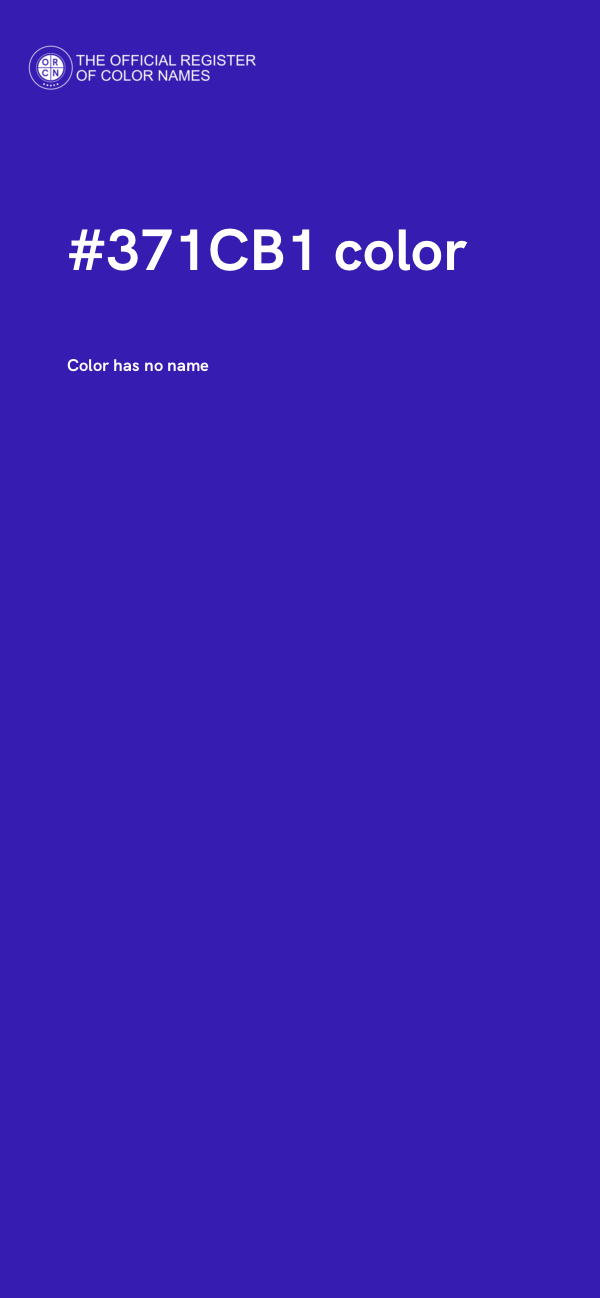 #371CB1 color image