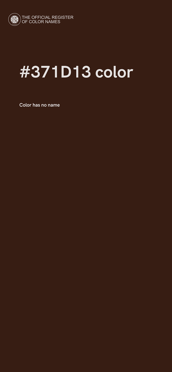 #371D13 color image