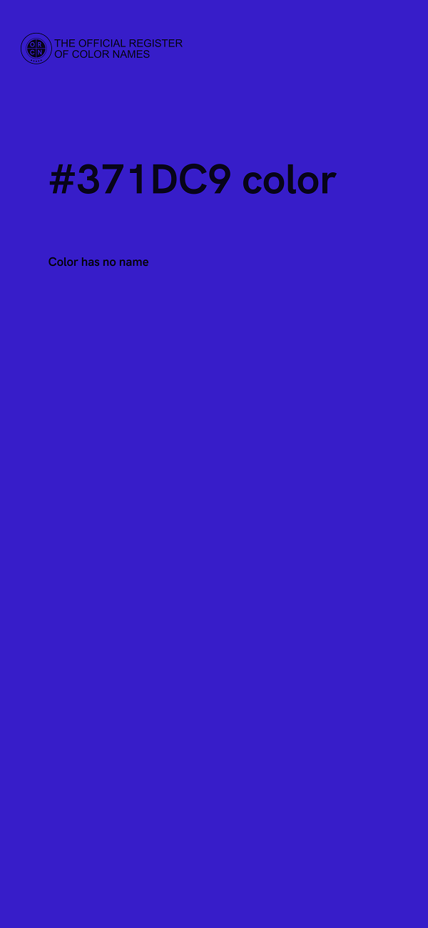 #371DC9 color image
