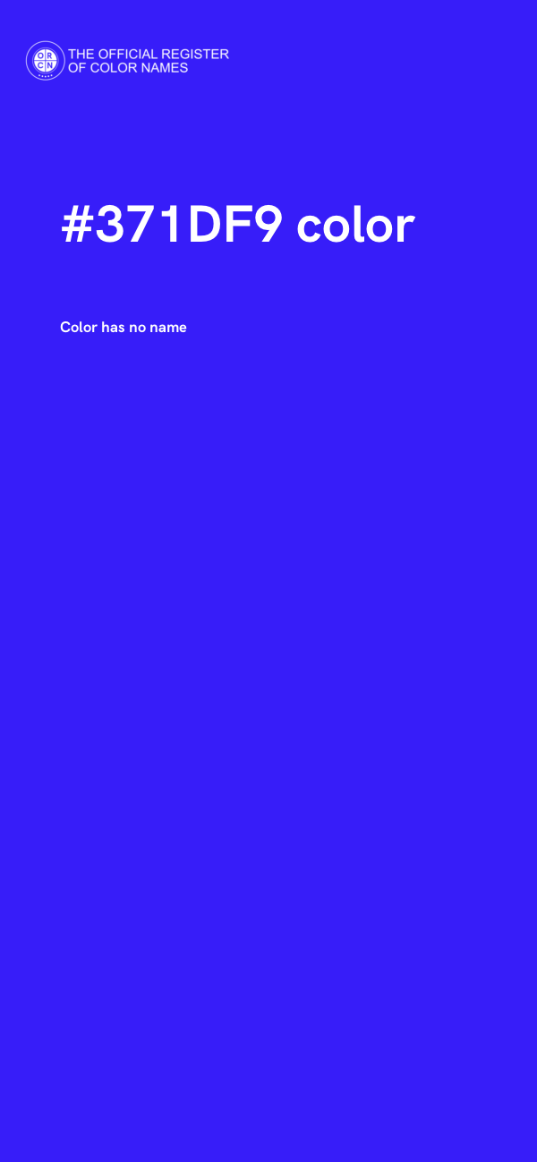#371DF9 color image