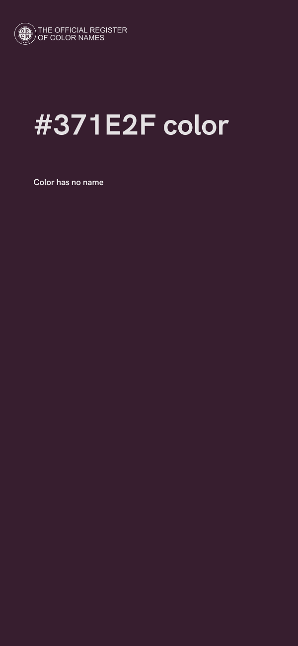 #371E2F color image