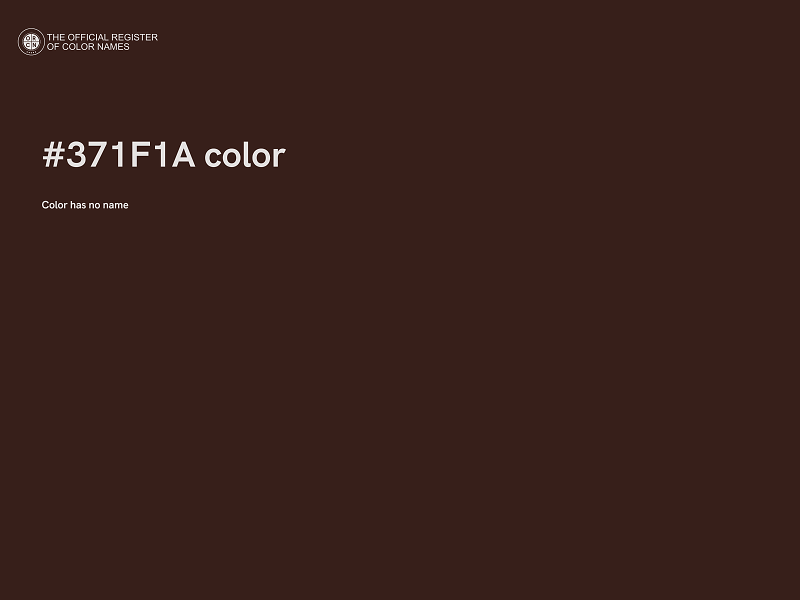 #371F1A color image