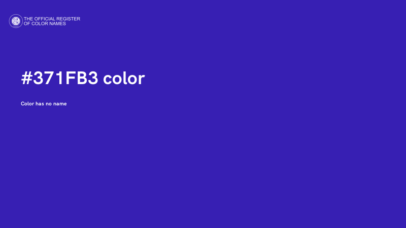 #371FB3 color image