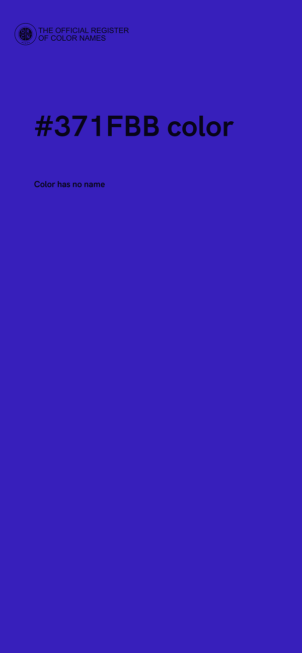 #371FBB color image