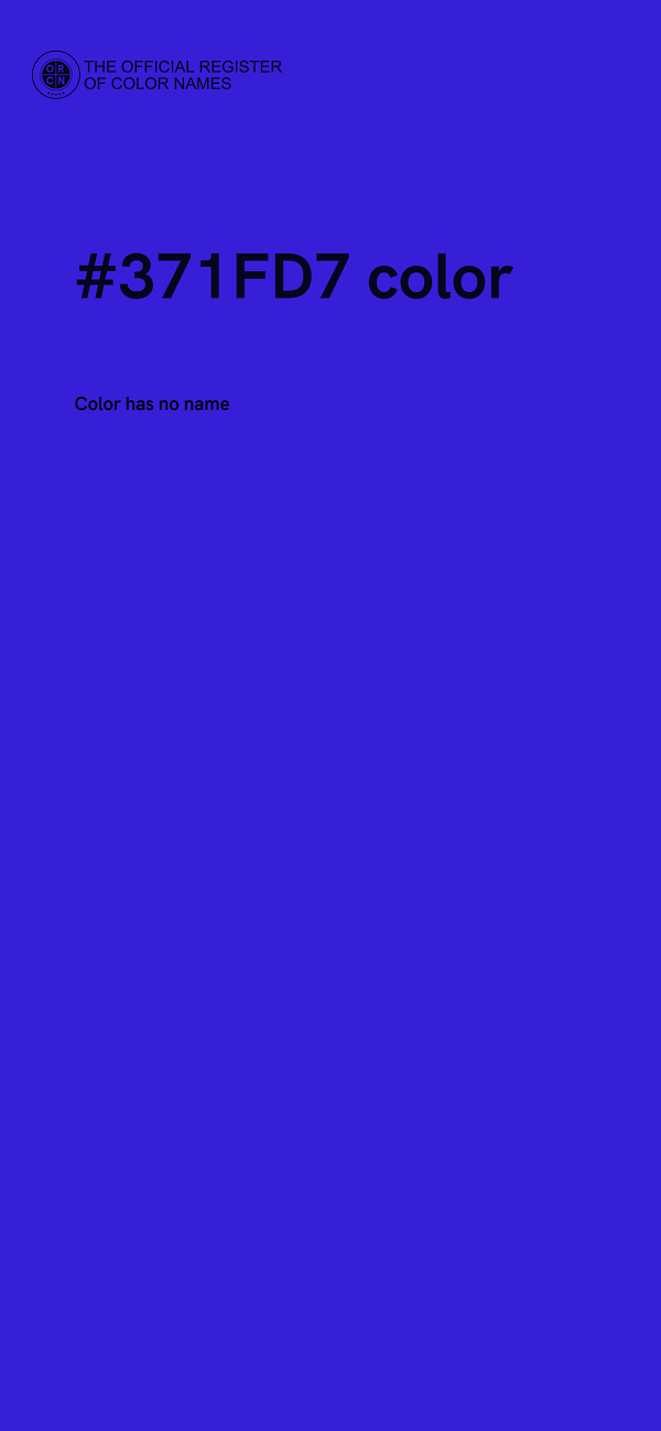 #371FD7 color image