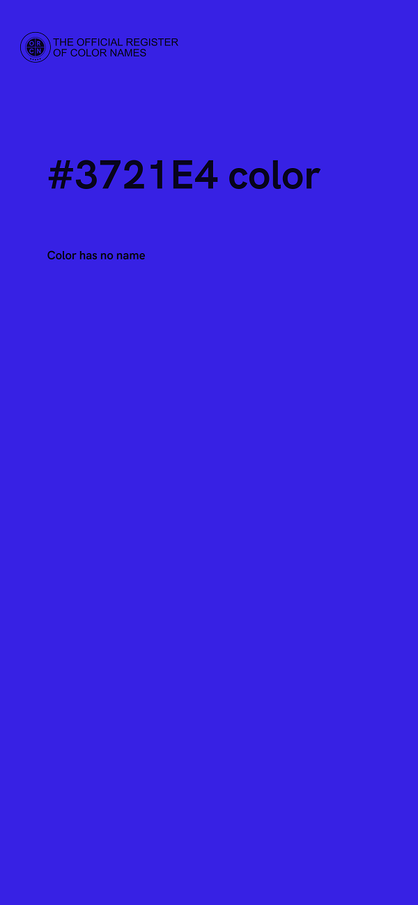 #3721E4 color image