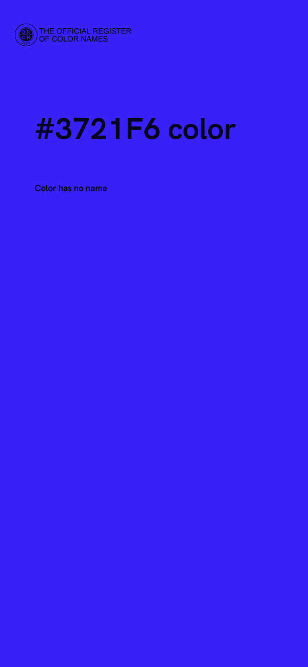 #3721F6 color image