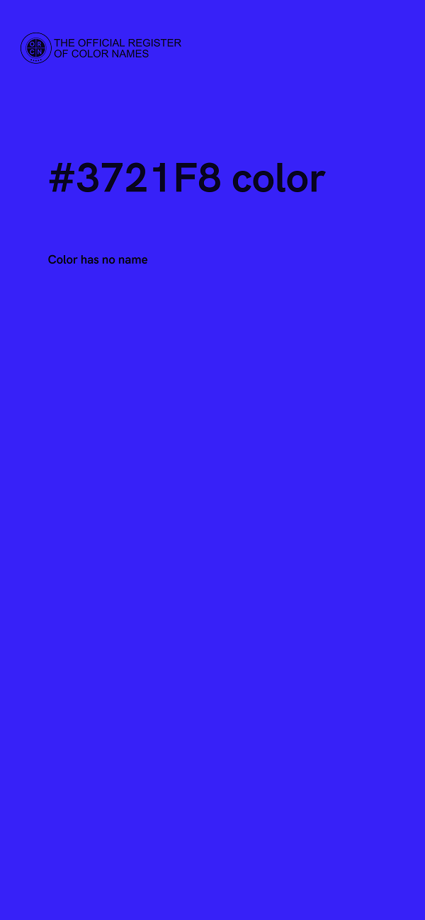 #3721F8 color image