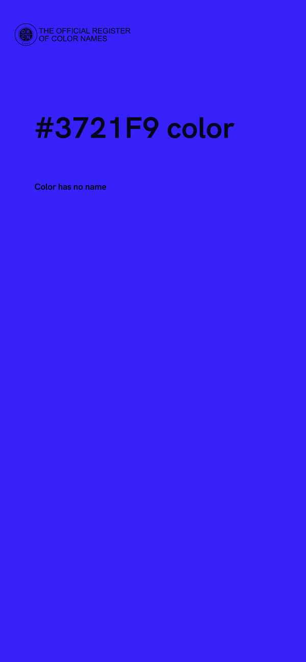 #3721F9 color image