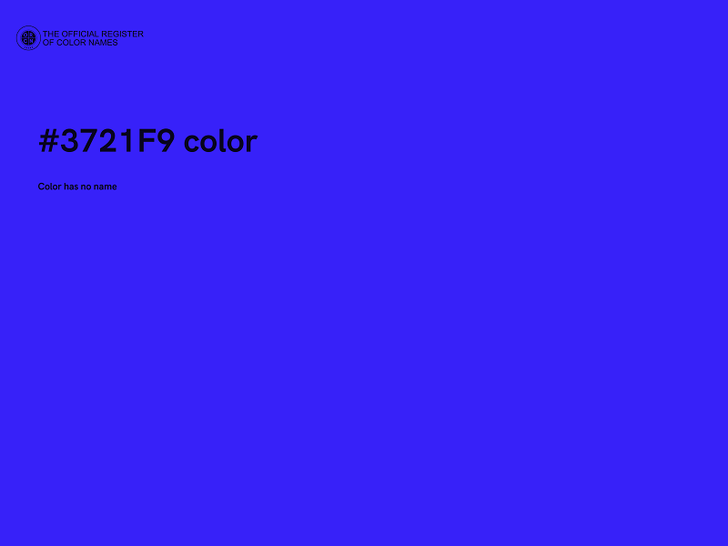 #3721F9 color image
