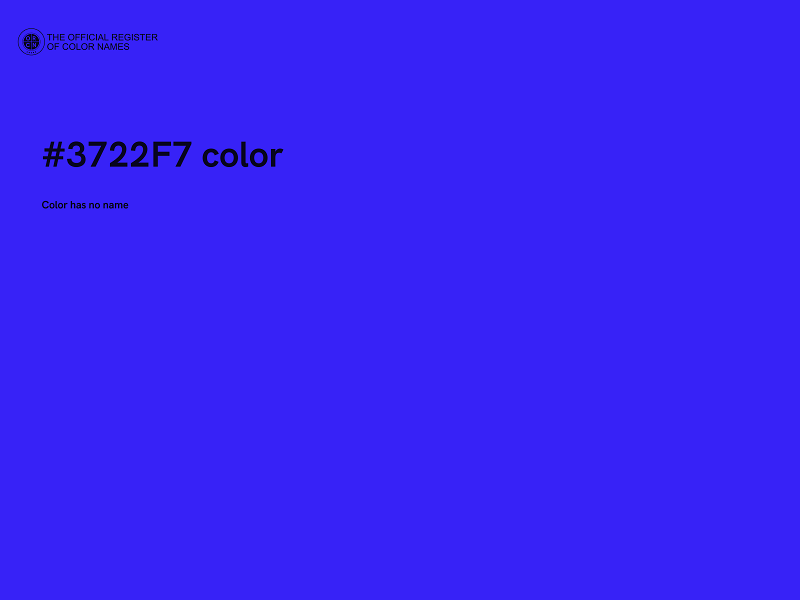 #3722F7 color image
