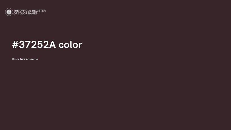 #37252A color image
