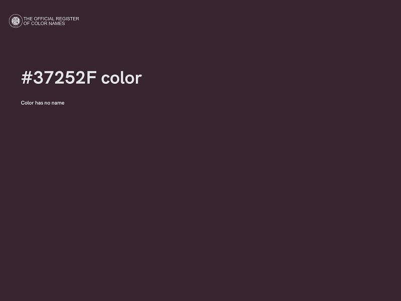 #37252F color image