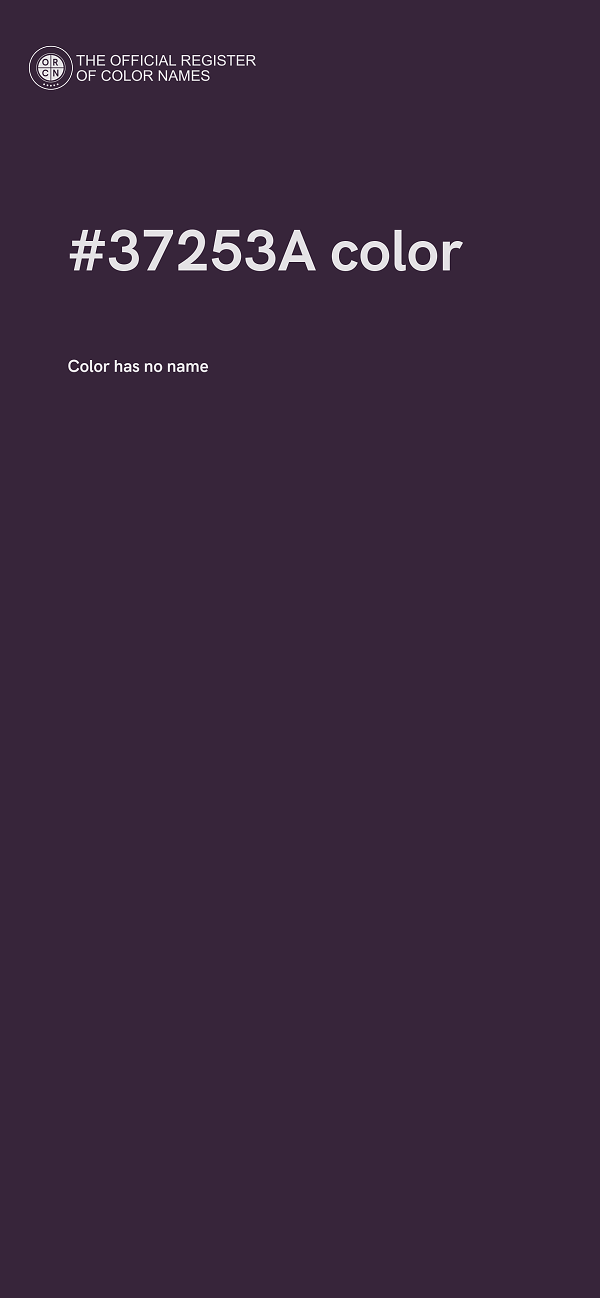 #37253A color image