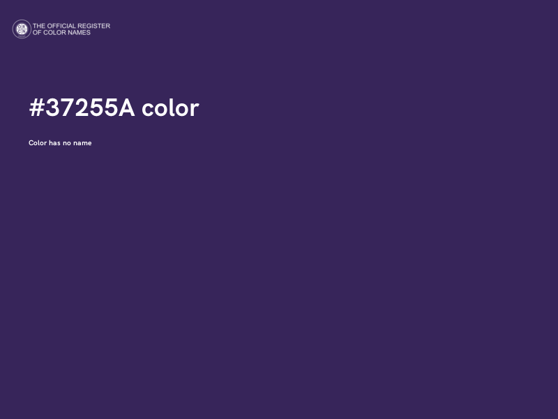 #37255A color image