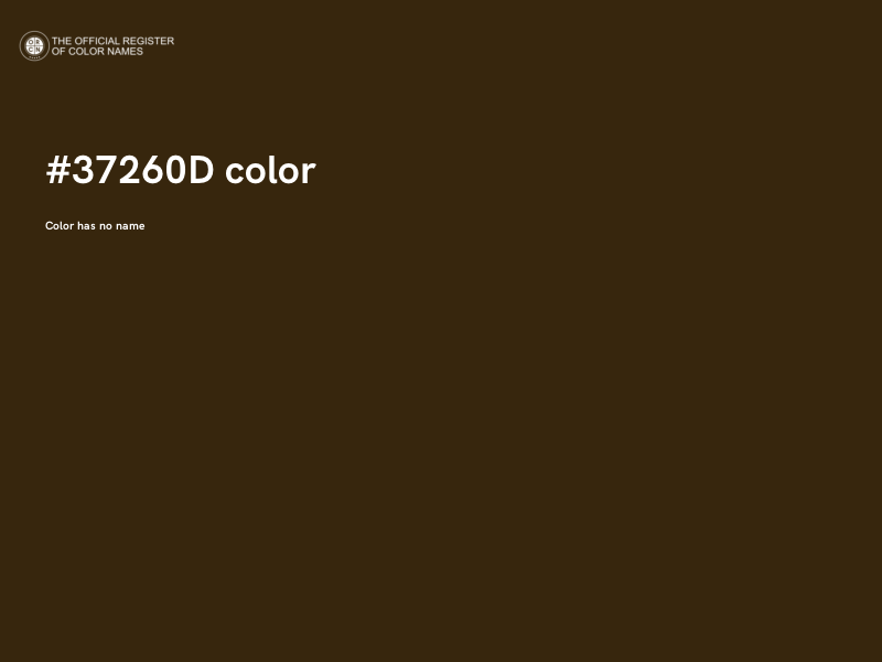 #37260D color image