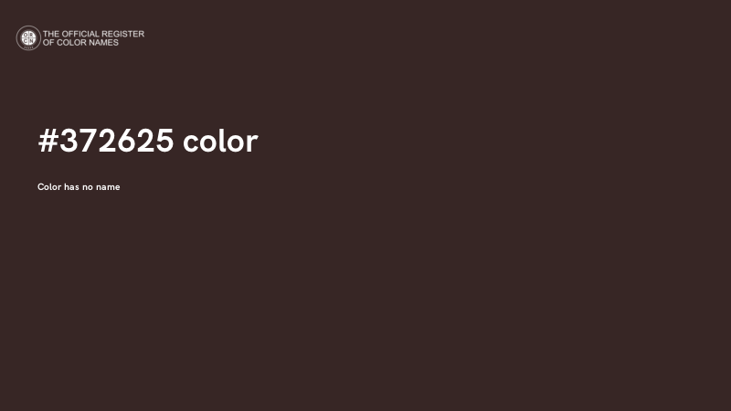 #372625 color image