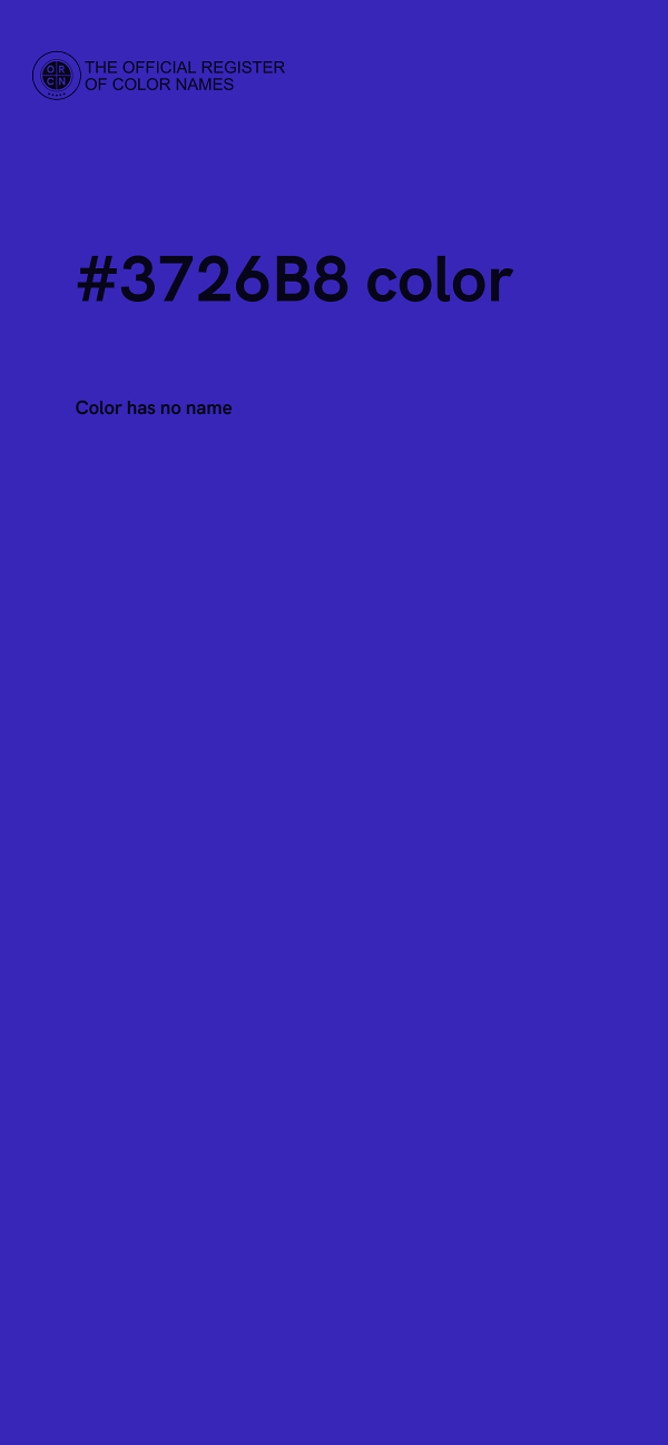 #3726B8 color image
