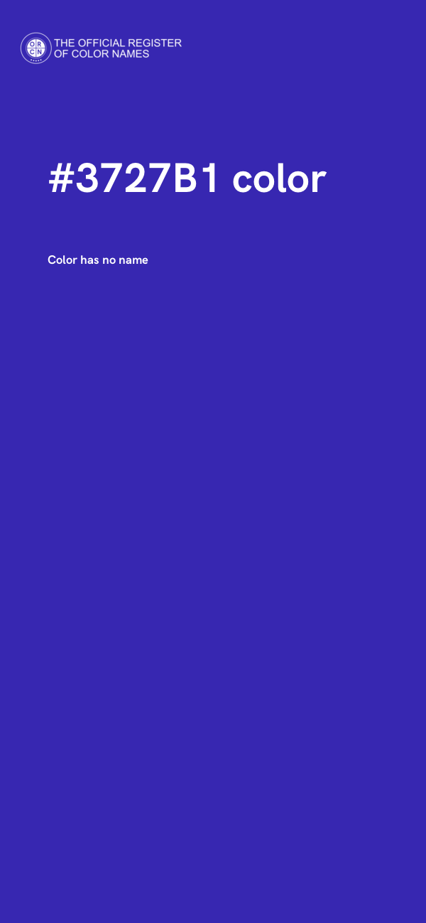 #3727B1 color image