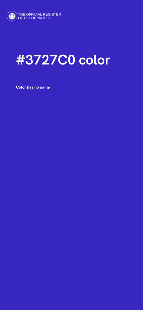 #3727C0 color image