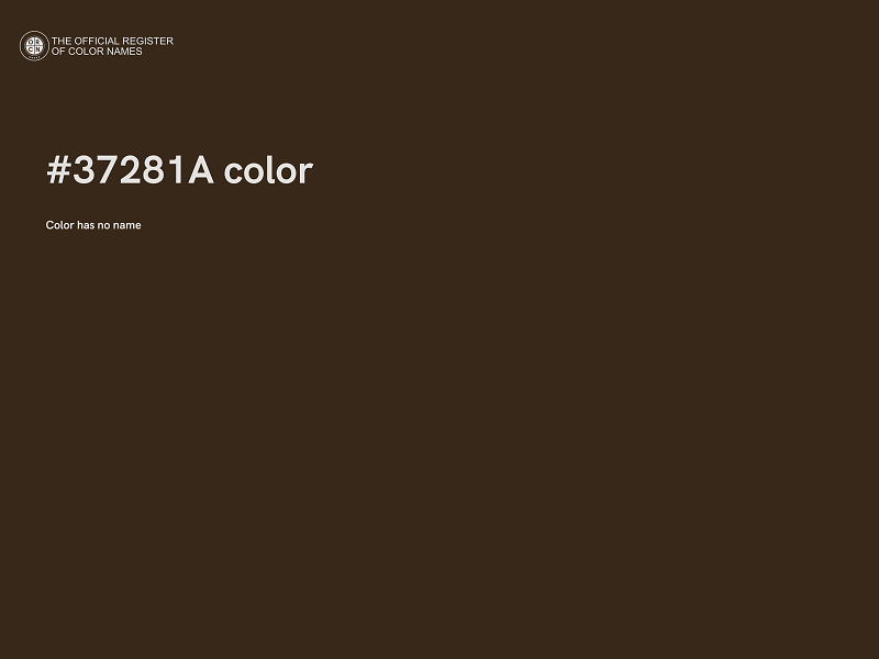 #37281A color image