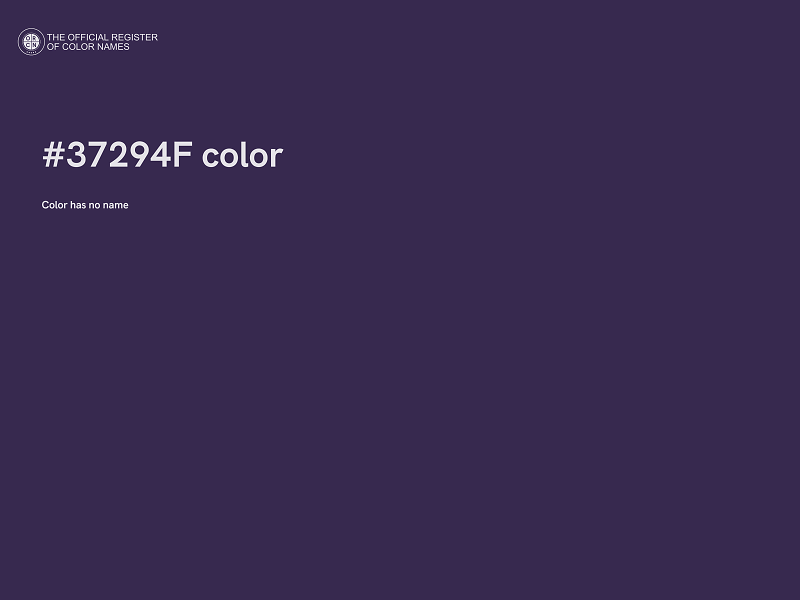 #37294F color image