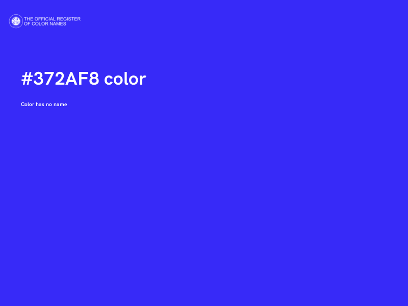 #372AF8 color image